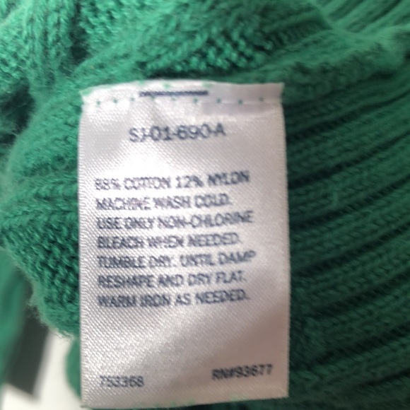 Croft & borrow green Cable knit sweater fisherman sweater - Picture 7 of 7